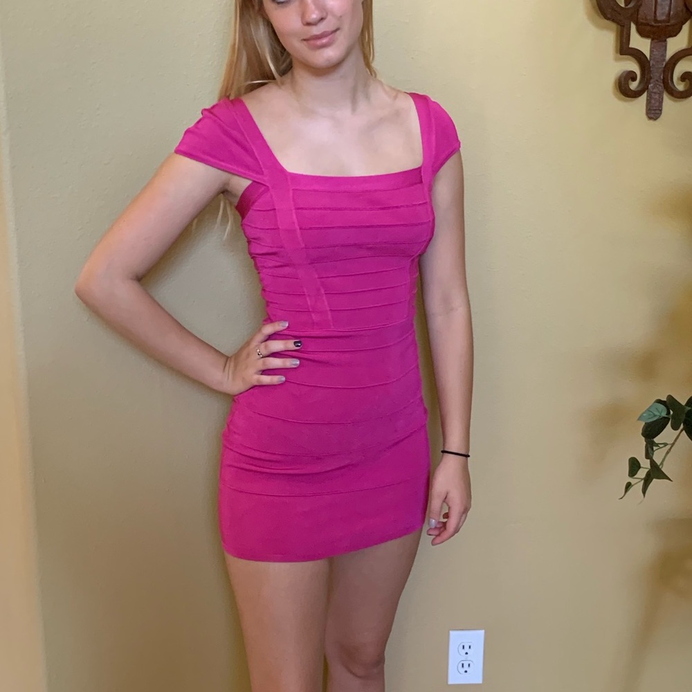 Vintage guess bubble gum pink mini dress